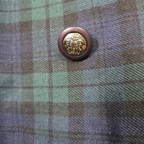 Green And Blue Plaid Pinafore Dress - Picture 9 of 12